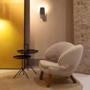 Casablanca Ashiya LED-vegglampe, smaragdsvart