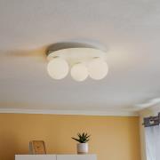 Taklampe Firn, rund, 3 lyskilder, hvit