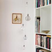 EBB & FLOW Uva M Hengelampe, Ball sølv, klar