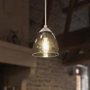 SLV Para Cone GL pendellampe med glasskjerm, hvit