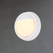 Utendørs LED-vegglampe 3784016, hvit, berøringsdimmer, Ø 17 cm