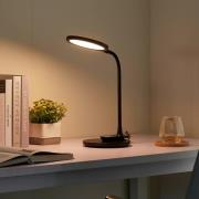 Lindby LED-bordlampe Valtaria, svart, CCT, dimbar