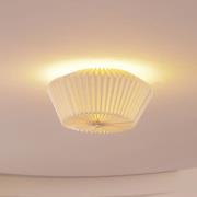 Lindby Magali taklampe, hvit, papir, Ø 45 cm, E27