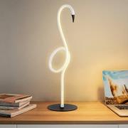 Flamingo LED-bordlampe, hvit, metall, 50 cm høy