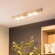 Lucande Kellino taklampe, 4 lyskilder, nikkel