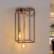 Lucande Vlados vegglampe, bur, 54 cm