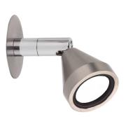 LED-vegglampe Mini, svingbar, nikkel, 3000K