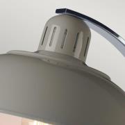 Bordlampe Franklin i retro stil, grå