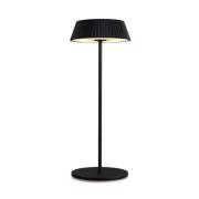 Relax LED-bordlampe med sokkel, svart, batteridrevet, IP54