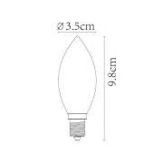 LED stearinlyspære E14 3W 2 200K, dimbar