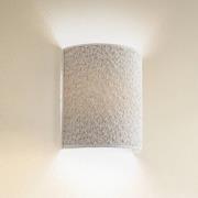 Vegglampe Boucle av stoff, ecru