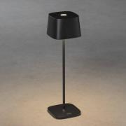 Capri utendørs LED-bordlampe, svart