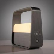 PURE LED-bordlampe Pure Go, grå, aluminium