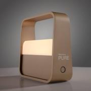 PURE LED-bordlampe Pure Go, bronse, aluminium