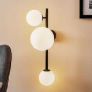 Vegglampe Dione, 3 lyskilder, svart