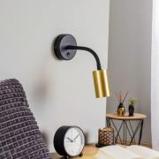 Vegglampe Eye Flex S, messing