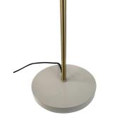 Dyberg Larsen gulvlampe Sleep, gråbrun, høyde 165 cm, stål