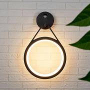 Utendørs LED-vegglampe Mirco med sensor, ring