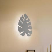 Monstera vegglampe, bladformet, 3 x G9, stål, beige