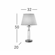 Kolarz Imperial bordlampe, høyde 50 cm, messingfarget