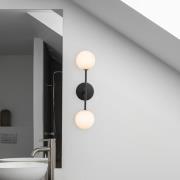 PR Home Sigma D LED-vegglampe 2 lys svart/opal