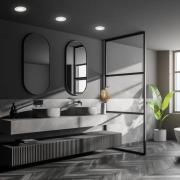 Innfelt LED-takspot Kulana Mini IP44 3stk krom