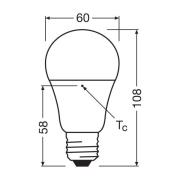 OSRAM LED Relax/Active/Sleep tradisjonell glødepære E27 8,8W matt 827/...