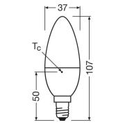 OSRAM LED Relax/Active/Sleep stearinlys E14 4,9W matt 827/840