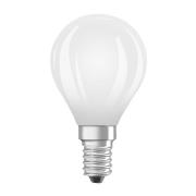 OSRAM LED-pære dråpe E14 1,2W matt 4000K 255lm