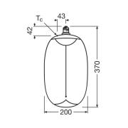 OSRAM LED Big E27 E27 12W 818 Filament røyk dimbar