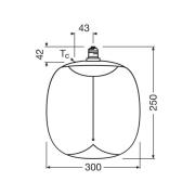 OSRAM LED Vintage Big Oval E27 12W 818 Filament E27 dimbar