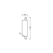 OSRAM LED-rørpære R7s 20W rør 3000K 300°