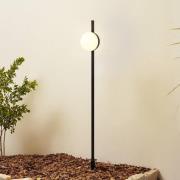 Lindby LED-lampe med jordspyd Darleen, antrasitt, metall, Ø10cm