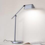 Lindby LED-bordlampe Thies, grå, ABS, høyde 78 cm, dimbar