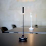 Nucandle LED oppladbar bordlampe, svart, IP54, dimbar