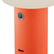 LED-bordlampe Tiny-B, oransje, høyde 13 cm, IP54, USB