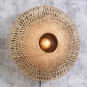 GOOD & MOJO Kalimantan vegg, natur/svart, Ø 60cm