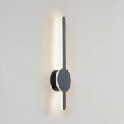 Lindby LED-vegglampe Borian, svart, aluminium, 40 cm