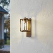 Lucande utendørs vegglampe Ferda, pendel, bronse, glass, IP44