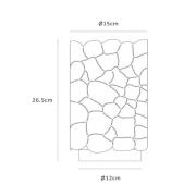 Almelo bordlampe, svart/gull, Ø 15 cm, metall