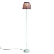 Bover LED-gulvlampe Atticus 114, naturhvit/beige, støpsel