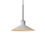 Bover LED-hengelampe Platet, svart/grå, Ø 20 cm