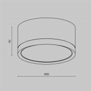 Maytoni downlight Hoop, svart/gull Høyde 5 cm Ø 8,5 cm GX53