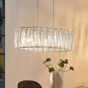Lindby hengelampe Sofia, 68 cm, 3 lyskilder, E14, krom/klar
