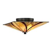 Taklampe Asheville Tiffany-design høyde 16,7 cm