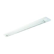 LED-rasterlampe 444 med G13/T8, hvit