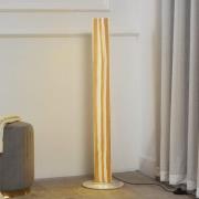 Lucande LED-gulvlampe Silja, 101 cm, tre, harpiks, 3000K