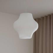 PR Home pendellampe Sani, Ø44,5 cm, hvit, hvitt oppheng, E14