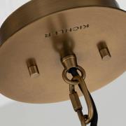 Hengelampe Linara, svart/messing, 1 lyskilde