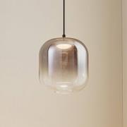 Lucande LED-pendel Avelina, Ø 14cm , 1-lys. svart